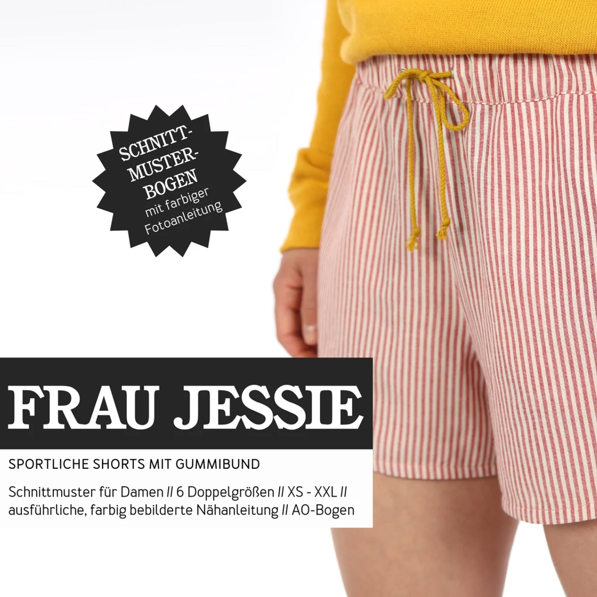 Schnittmuster - Damen Sport-Shorts "Frau Jessie" (Gr. XS-XXL) von STUDIO  SCHNITTREIF