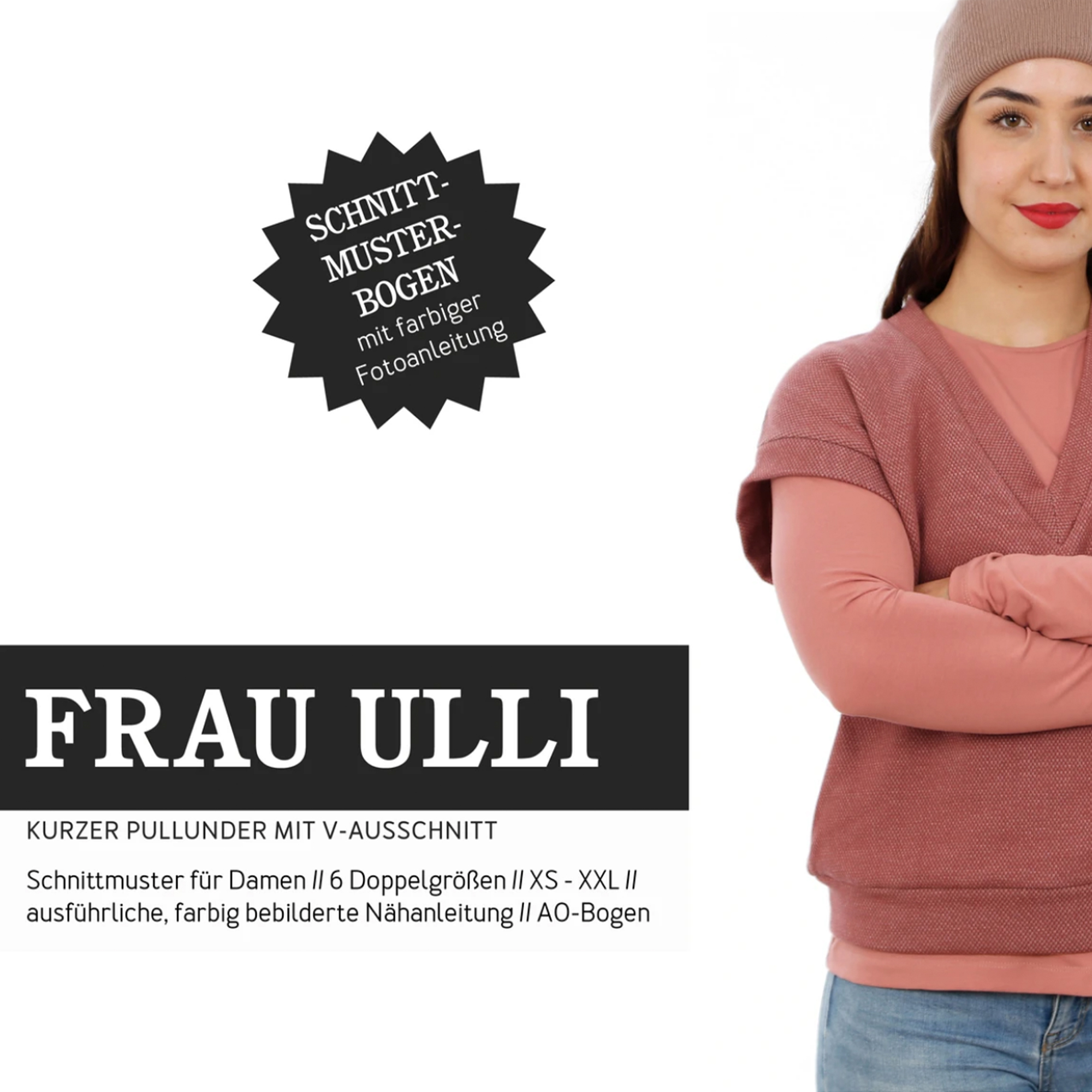 Schnittmuster - Damen Pullunder "Frau Ulli" (Gr. XS-XL) von STUDIO  SCHNITTREIF