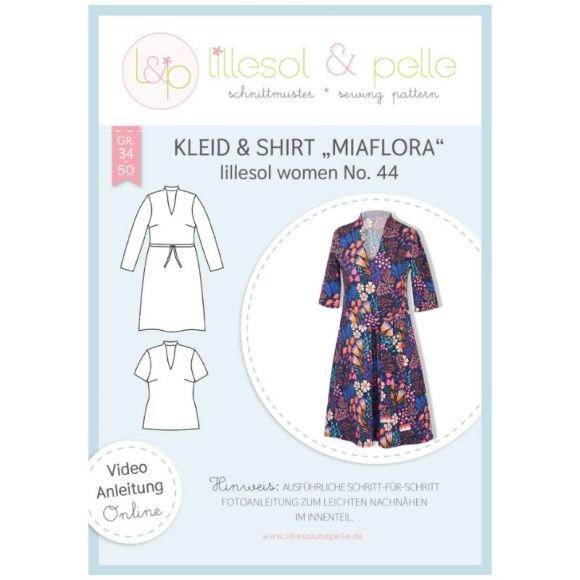 Patron - Robe/shirt pour dames "Miaflora - N°44" (34-50) de lillesol & pelle (allemand)