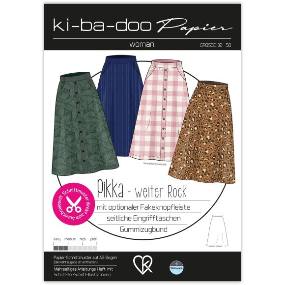 Patron - Robe pour femmes "Pikka" (32-52) de ki-ba-doo (en allemand)