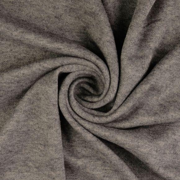 Fin tissu maille en viscose mélangée "Lielle" (gris clair chiné)