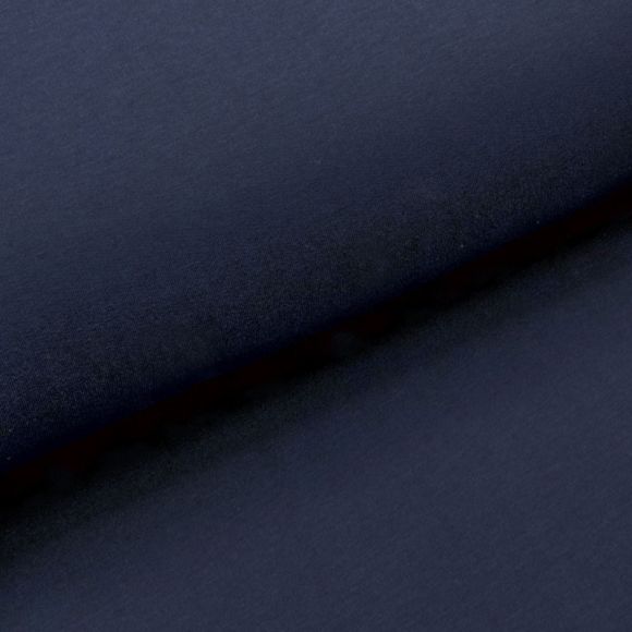 Sweat coton bio - uni "Soft Alva" (bleu foncé)