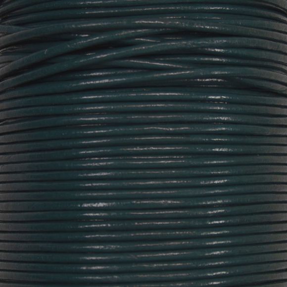 Lederband "Basic" Ø 2 mm (blau)