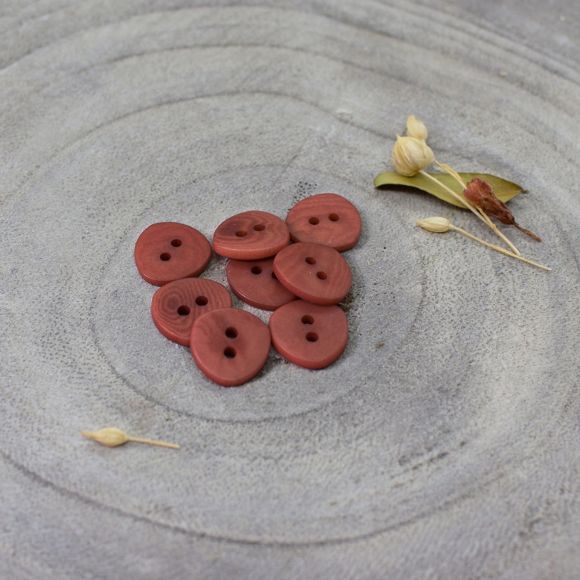 Bouton "Jaipur - chestnut" Ø 12 mm (rouille) de ATELIER BRUNETTE