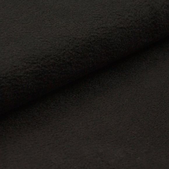 Tissu polaire - antipilling "uni" (noir)
