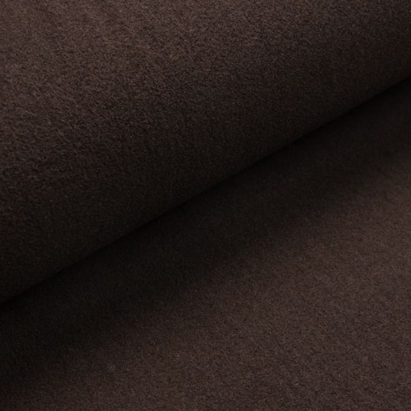 Tissu pour manteaux - laine "Softlana" (brun foncé)