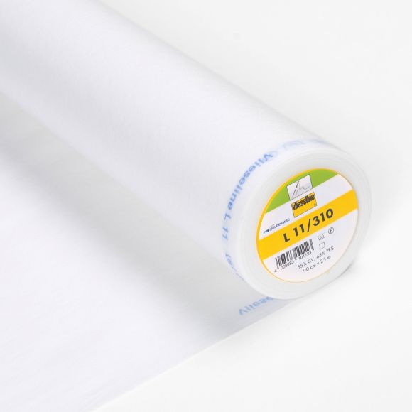 Vlieseline "L11" - Entoilage à coudre souple et doux 90 cm (blanc)