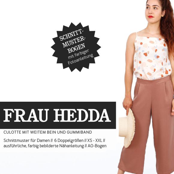 Patron - dame pantalon culotte "Frau Hedda" (t. XS-XXL) de STUDIO SCHNITTREIF (en allemand)