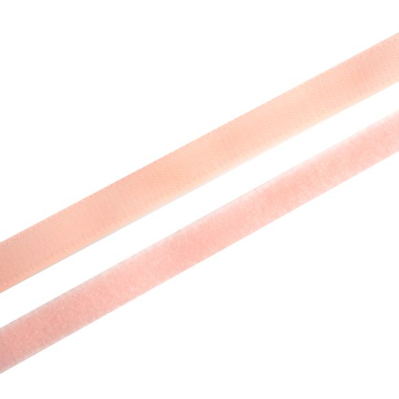 Klettband/Klettverschluss "Haken & Flausch" 20 mm - Stück à 1 Meter (rosa)
