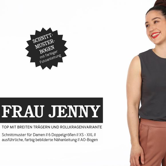 Schnittmuster - Damen Basictop "Frau Jenny" (Gr. XS-XXL) von STUDIO SCHNITTREIF