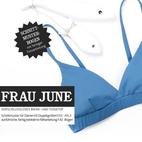 Schnittmuster - Damen Bikini-/Yogatop "Frau June" (Gr. XS-XXL) von STUDIO SCHNITTREIF