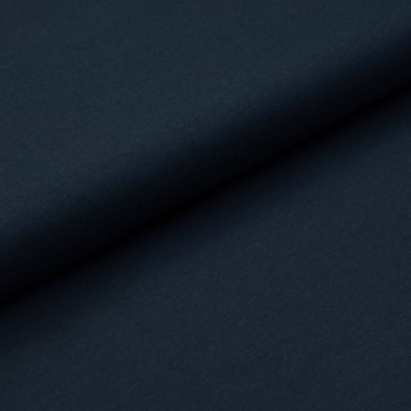 Jersey Baumwolle - uni "Pure Coton" (dunkelblau)