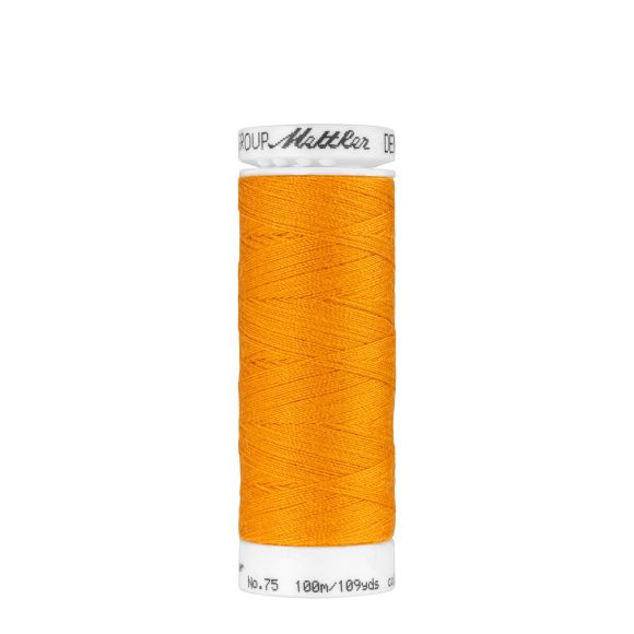 Mettler fil de couture et broderie "Denim Doc®" - bobine de 100 m (0122/orange)