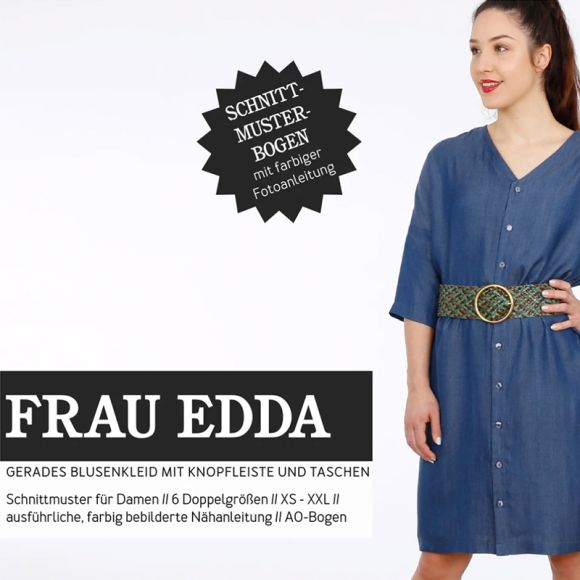 Patron - dame robe blouse "Frau Edda" (t. XS-XL) de STUDIO SCHNITTREIF (en allemand)