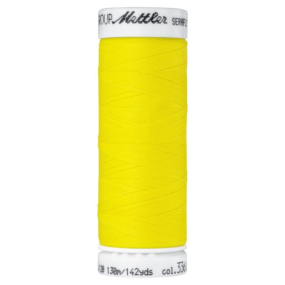 Mettler fil à coudre - extensible "Seraflex" - bobine à 130 m (3361/lemon)