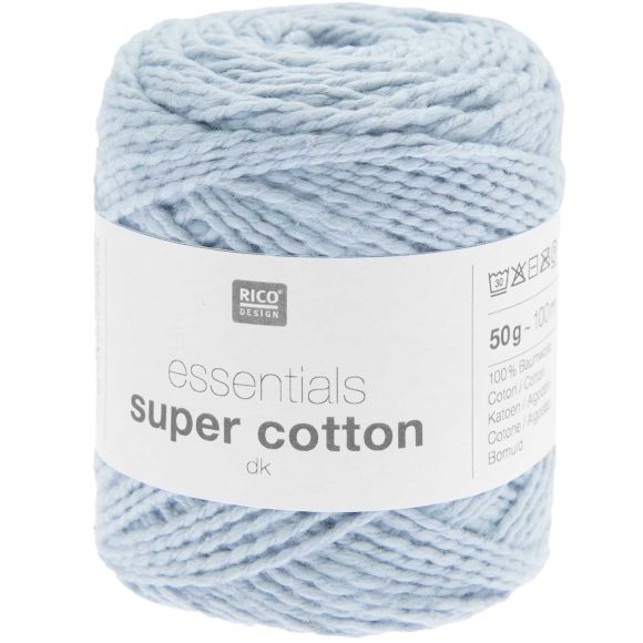 Wolle - Rico Essentials Super Cotton dk (hellblau)
