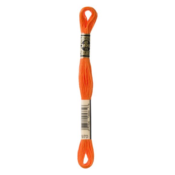 DMC Stickgarn "Mouliné Spécial®" Strang à 8 m - 6 fädig (970/orange)