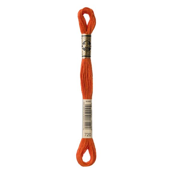 DMC Stickgarn "Mouliné Spécial®" Strang à 8 m - 6 fädig (720/orange)