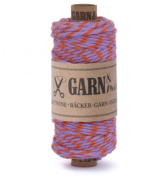 Ficelle Bakers Twine "Mix" Ø 2 mm (lilas/terracotta)