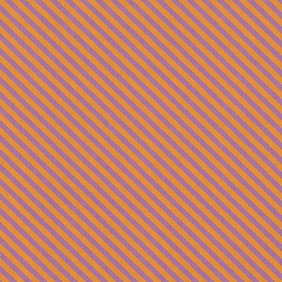 AU Maison - Toile cirée "Diagonal Stripe-Orange" (orange/lilas)