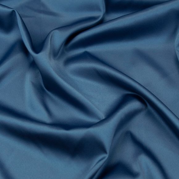 70 cm reste // Satin stretch "Soirée" (bleu)