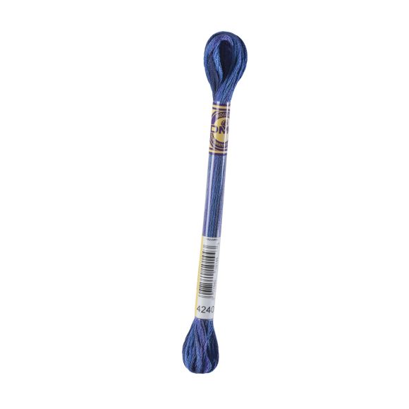 DMC Fil à broder "Color Variations" écheveau de 8 m - à 6 brins (4240/bleu)