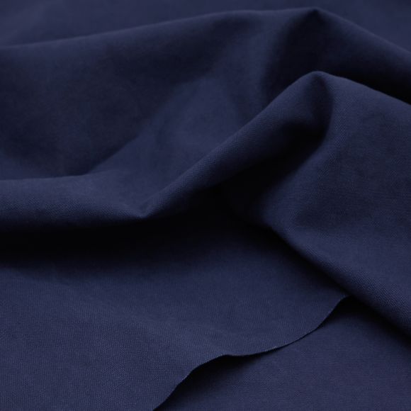 40 cm reste // Heavy canevas coton "Washed - navy" (bleu foncé) de mind the MAKER