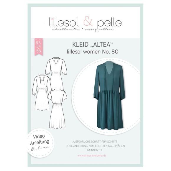 Schnittmuster - Damen Kleid "Altea" Gr. 34-58 von lillesol & pelle