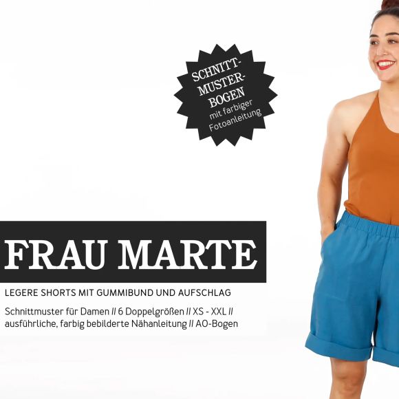 Patron - Short pour femmes "Frau Marte" (XS-XXL) de STUDIO SCHNITTREIF (en allemand)