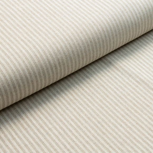 Tissu de décoration en coton "Dobby - rayures" (nature/écru)