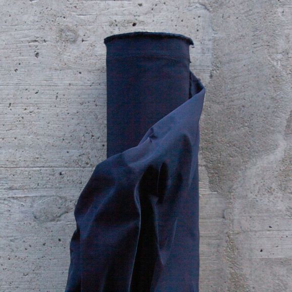Tissu pour vestes "Trenchcoat" (bleu foncé)