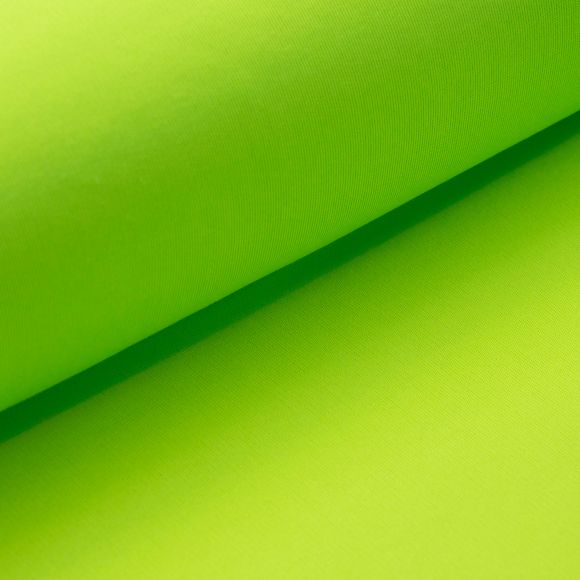 Sweat d'été en coton - french terry "Neon" (vert fluo)