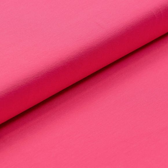 Jersey coton - uni "Leo & Lucie" (pink)