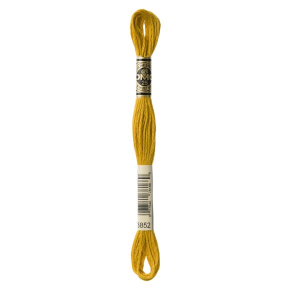 DMC Fil à broder "Mouliné Spécial®" écheveau de 8 m - à 6 brins (3852/jaune)