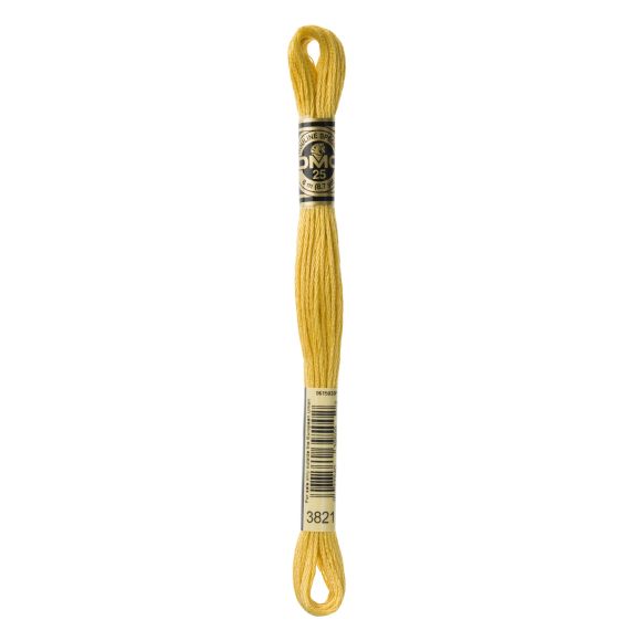 DMC Fil à broder "Mouliné Spécial®" écheveau de 8 m - à 6 brins (3821/jaune)