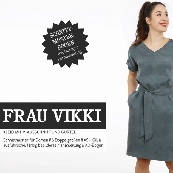 Patron - dame robe "Frau Vikki" (t. XS-XXL) de STUDIO SCHNITTREIF (en allemand)
