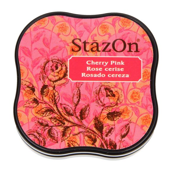 Tampon encreur - midi "StazOn - Permanent" (81/cherry pink) de Tsukineko