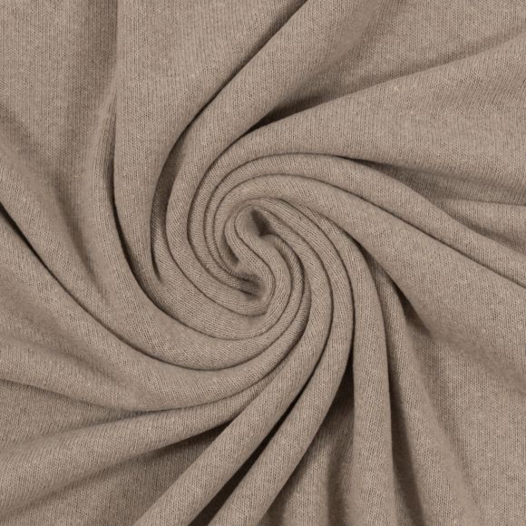 Tricot fin coton - uni "Bene" (beige) de SWAFING