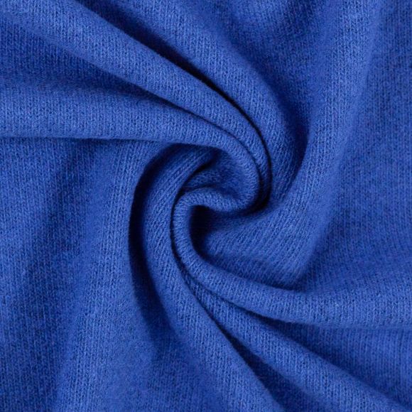 Tricot fin coton - uni "Bene" (bleu roi) de SWAFING