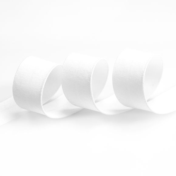 Einfassband - elastisch 30 mm (weiss)
