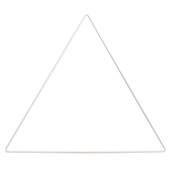 Triangle en métal 30 cm (blanc) de RICO DESIGN