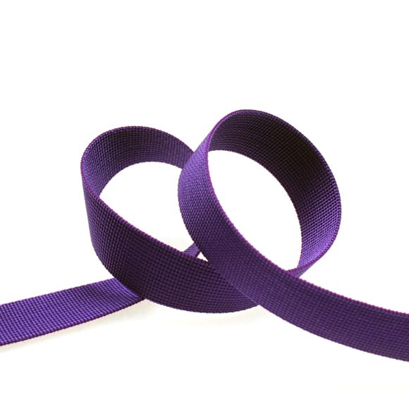 Gurtband Kunststoff "Uni" 30/50 mm - am Meter (violett)
