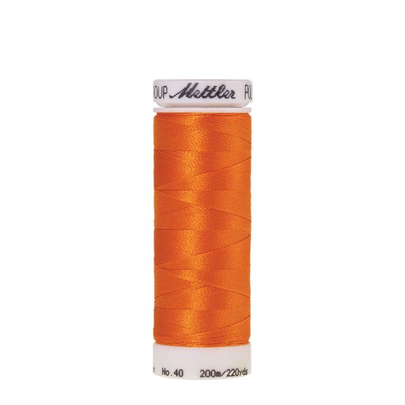 Mettler Quilt- & Stickgarn - glänzend "Poly Sheen" Spule à 200 m (1102/pumpkin)