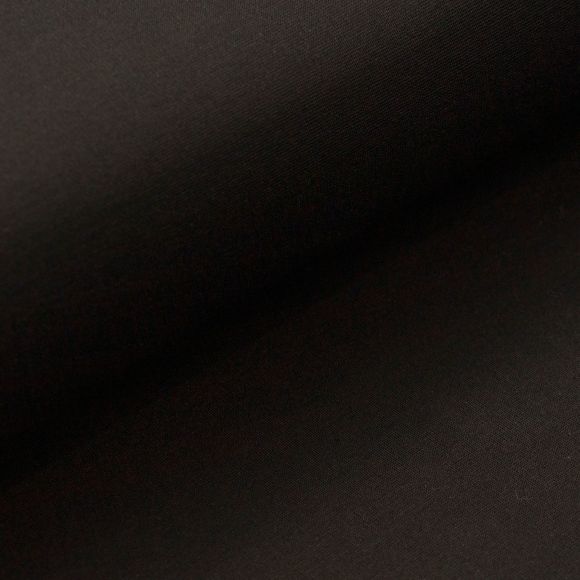 Schwarzer Romanit Jersey mit Viskose, ausgerollt als Meterware und auch so bestellbar