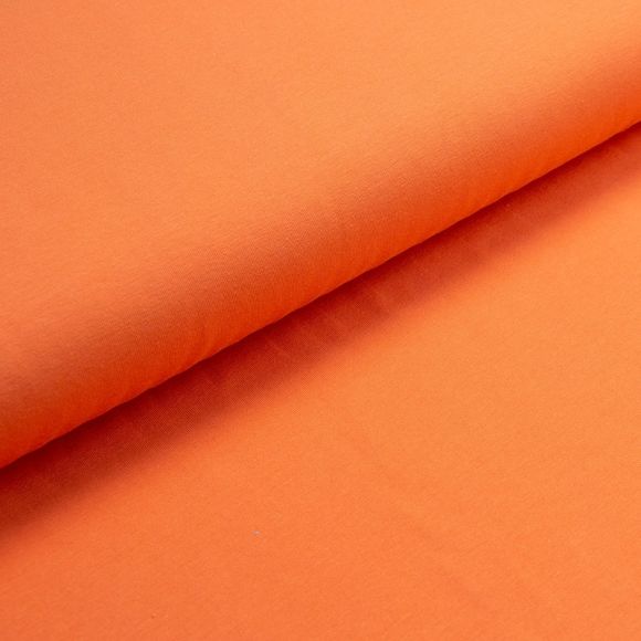 Jersey de coton bio - uni "Pierre & Marie" (orange clair)