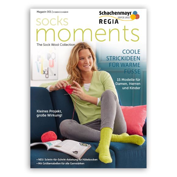 Magazine "Regia Sock Moments - 001" de Schachenmayr (en allemand)