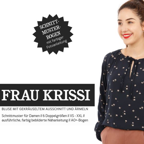 Patron - Blouse pour femmes "Frau Krissi" (XS-XXL) de STUDIO SCHNITTREIF (en allemand)
