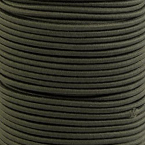 Gummikordel "Elastik" - Ø 3 mm (olivgrün)