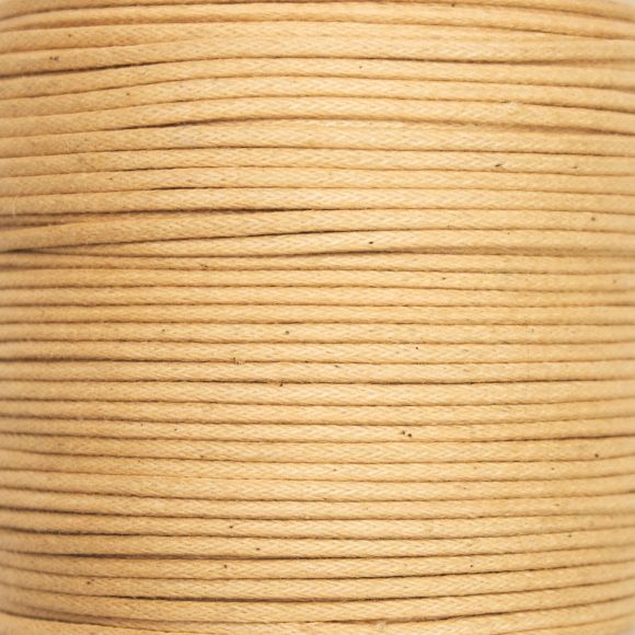Cordon coton - ciré Ø 1.5 mm, unité de 1 m (nature)
