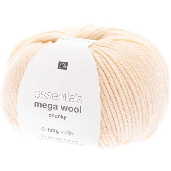 Laine - Rico Essentials Mega Wool chunky (ivoire)